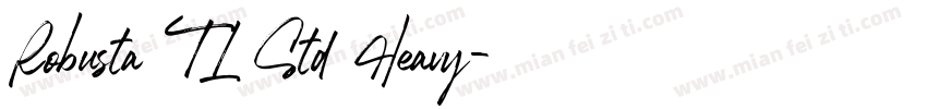 Robusta TL Std Heavy字体转换